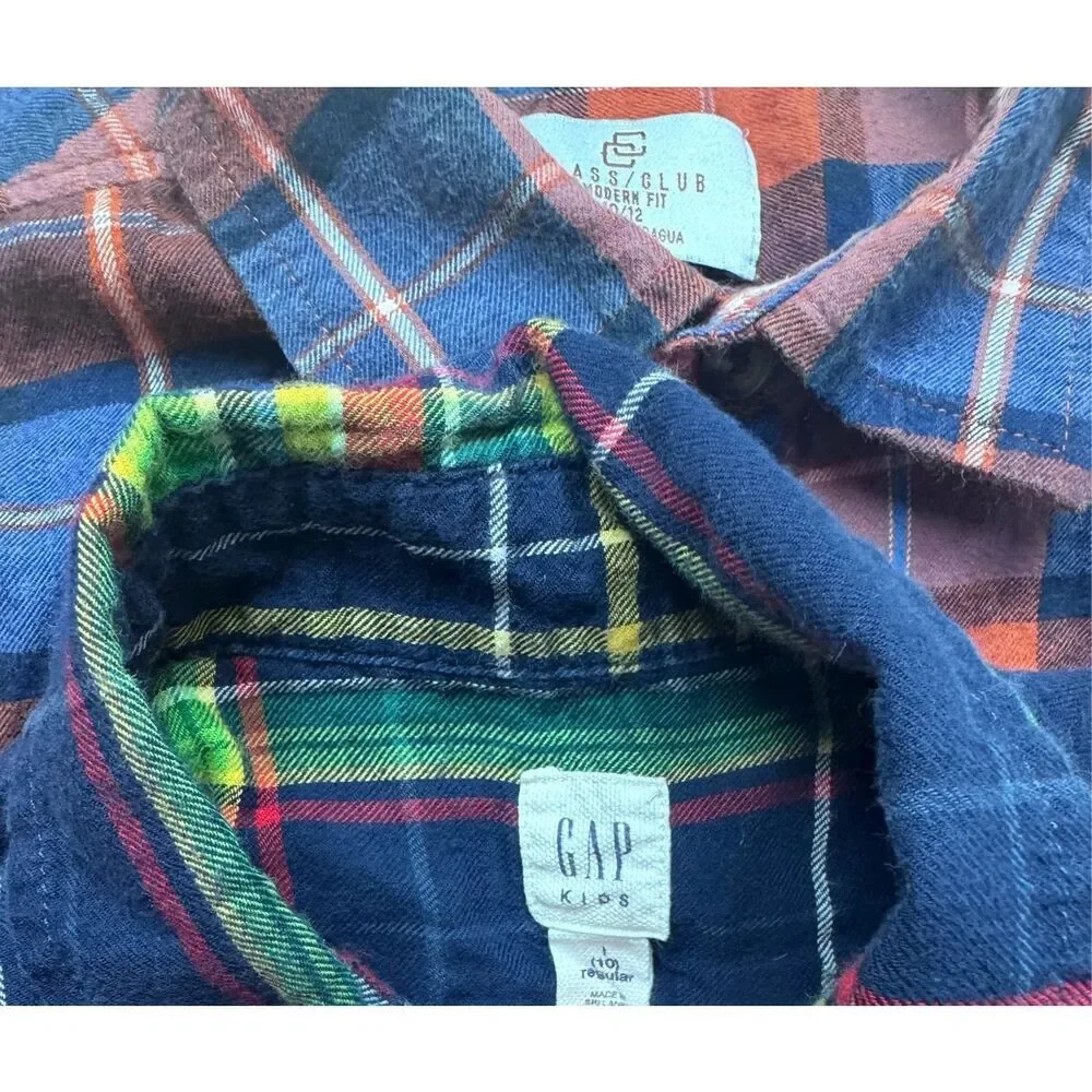 3 piece boys button shirt bundle size 10-12 by GAP kids, Epic Threads & Class Cl